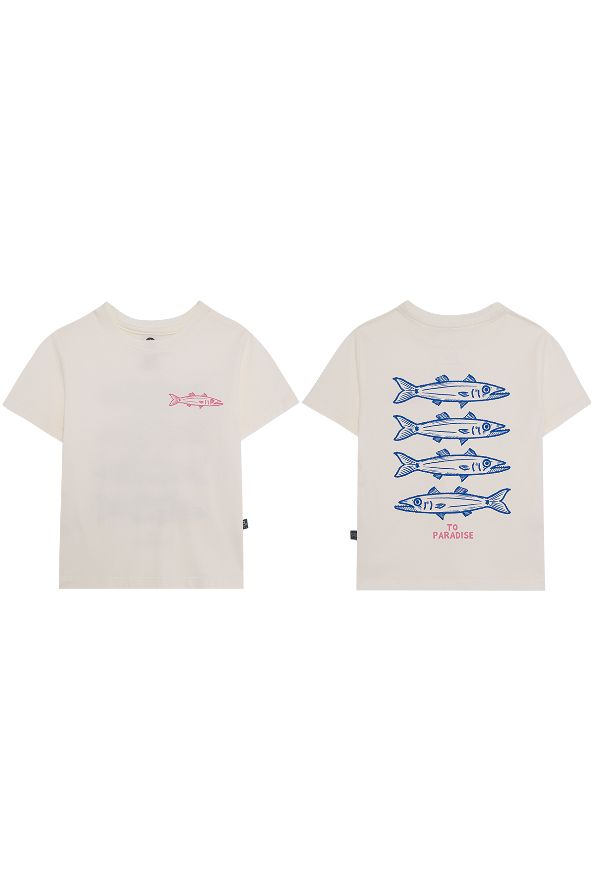 Kids cotton t-shirt Barracuda with fish graphic